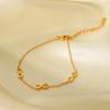 INS Fashion Digital Titanium Steel Bracelet For Women Simple Versatile Jewelry Fade Resistant Trendy Accessory