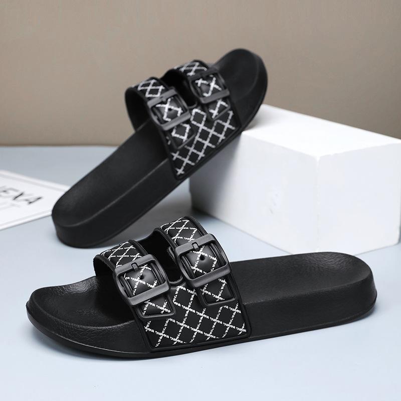 

Large size slippers men s 2025 summer new Birkenstock one-word slippers 48 size cool slippers slippers 39 білий