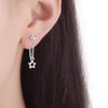 Korean Star Pendant Dangle Earrings for Women Jewelry Accessory