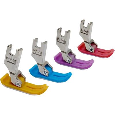 2pcs MT-18 Presser Foot Wear-resistant Flat Car Plastic Oxford Presser Foot Sewing Tools Sewing Machine Accessories