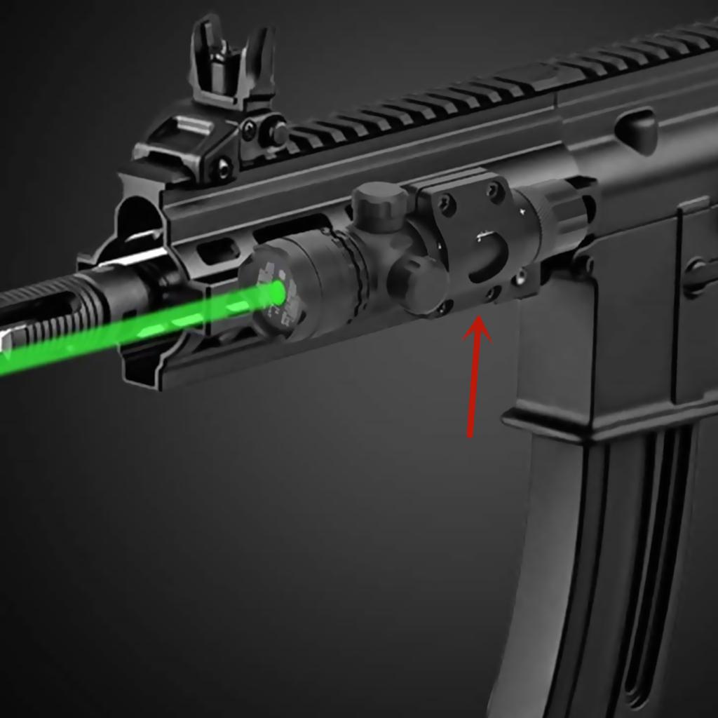 T6061 Aluminum 25.4mm Flashlight Mount Heavy Duty MLOK Rail Black Scope Circle Holder Secure Lock