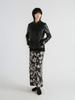 Average Attitude Floral Long Skirt _Ink Black