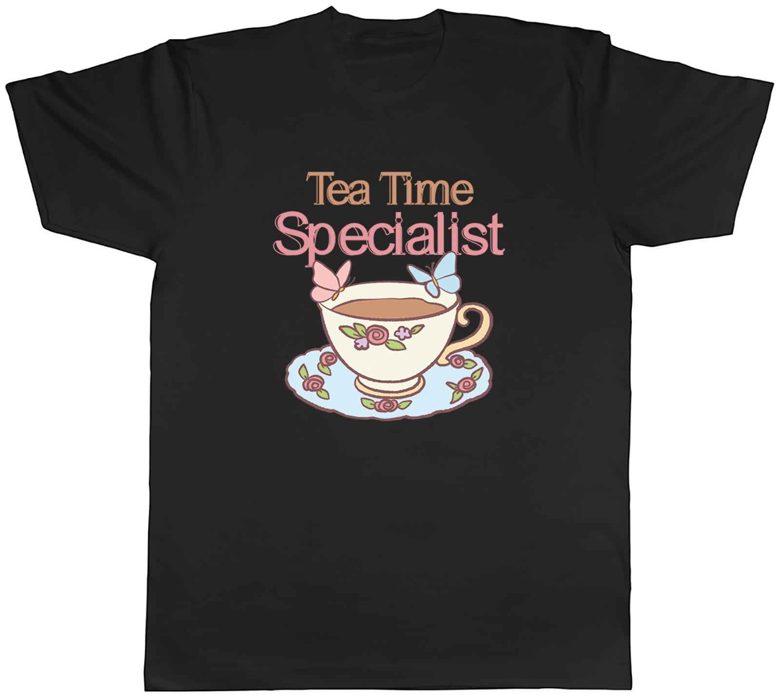 Tea Time Specialist Cuppa Brew Cup Mens T-Shirt Tee Gift Top XXL