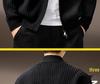 Men's High-End Stand Collar Cardigan Knit Jacket - Autumn/Winter Trendy Loose Sweater