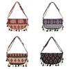 Pattern Tassels Geometric Single Shoulder Crossbody Bag Handbag Fashion Women