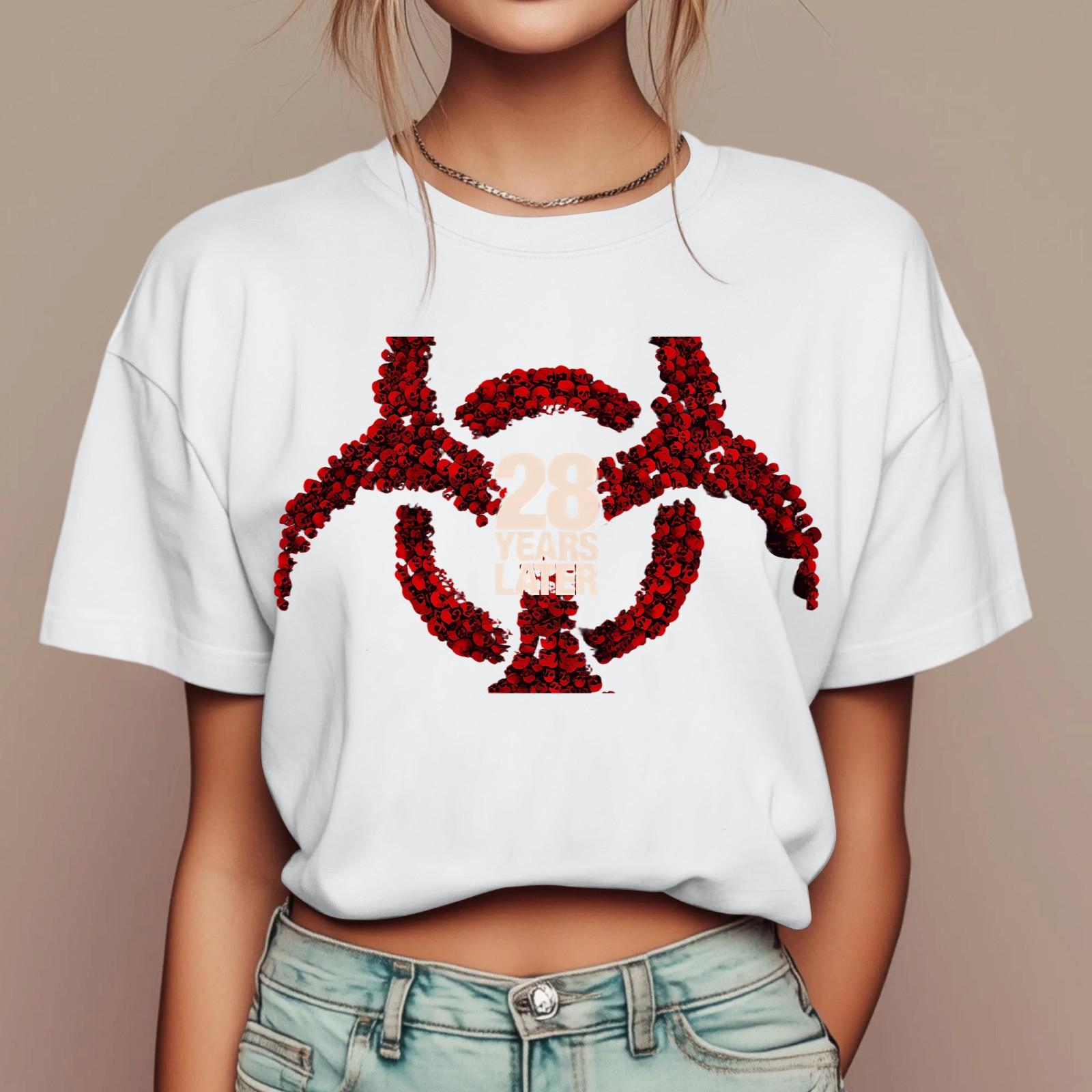 

Женские повседневные футболки с принтом для фестиваля, с коротким рукавом, с цветочным коротким рукавом, с круглым вырезом, ретро, с коротким рукавом, летние, повседневные топы XL белый