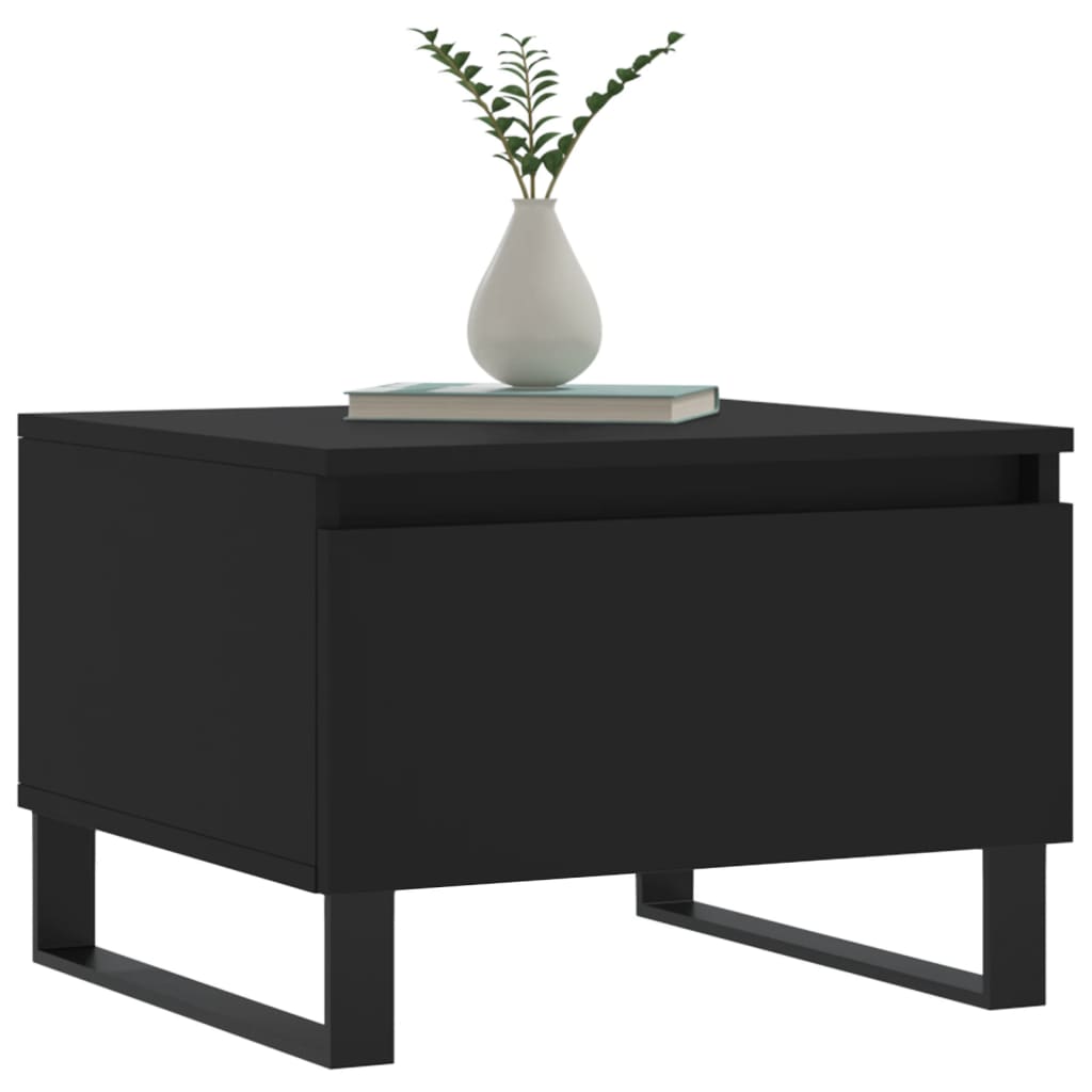 Coffee Tables 2 pcs Black 50 x 46 x 35 cm Engineered Wood