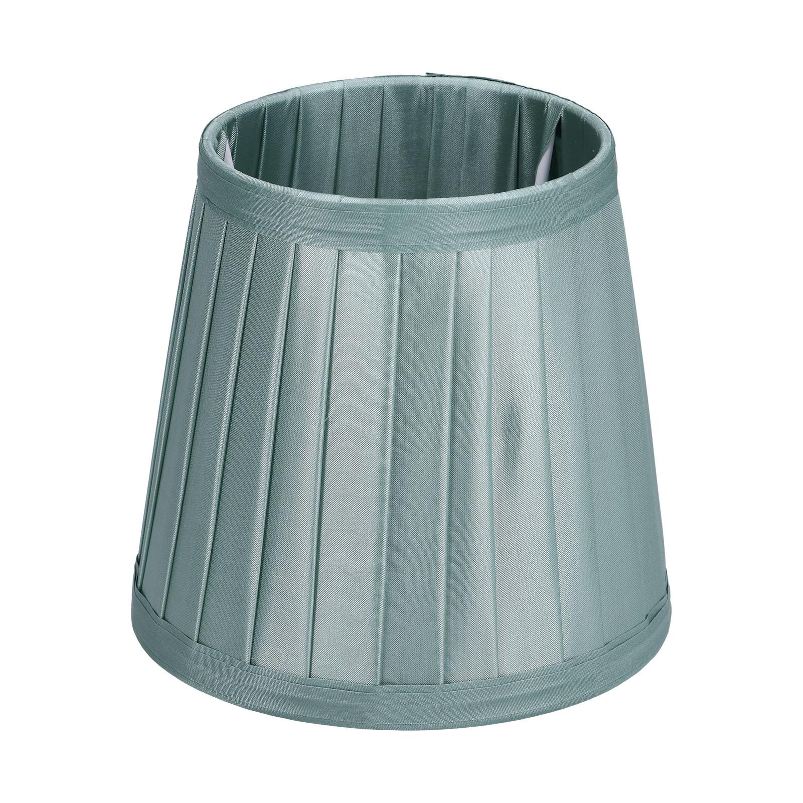 

E14 Fabric Lampshade Soft Clip On Green Fabric Lamp Cover for Hotels Halls Bedrooms