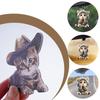 2D Car Pendant Hanging Ornament With Chain Realistic Hanging Ornament Rearview Car Decor Cat-Shaped Animal Craf Interior Mi H5A4