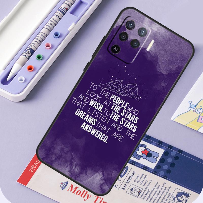 A Court Of Mist And Fury For Oppo A60 A80 A40 A94 A74 A54 A15 A18 A38 A58 A78 A98 A16 A76 A96 A57 A17 A77 A5 Pro Case
