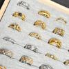 Collection retro Italian court style brushed hollow lace open ring women's fashion niche versatile ring