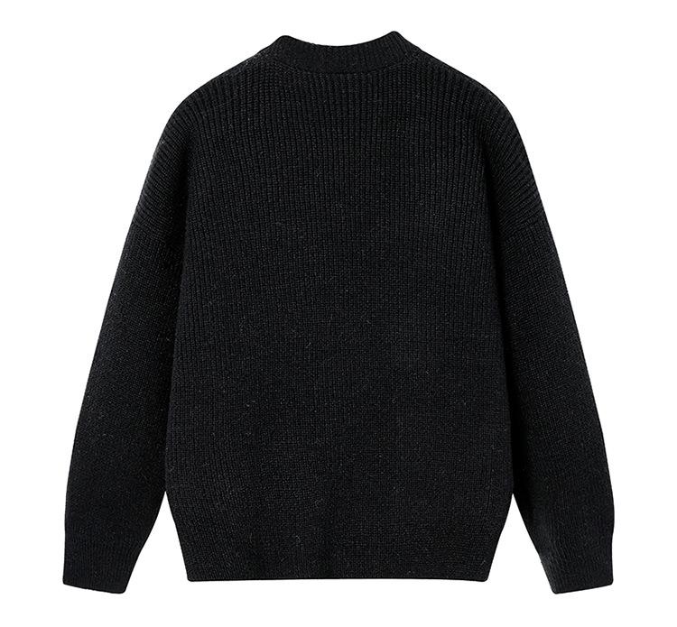 Men's Japanese Retro Cardigan: Casual, Solid Color, Cozy Knitwear for Autumn/Winter