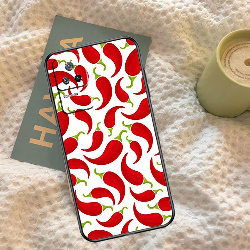 Red Chilli Pepper Pattern Case For Xiaomi 14T Pro 11T 12T 13T 13 14 15 Ultra POCO X7 Pro X3 X5 X6 M6 F5 F6 Pro Cover