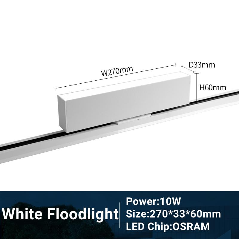 Modern LED Track Light 110/220V Adjustable 10/20W COB Ceiling Grille Spot Lamp Aisle Store Shop Linear Fill Rail Lighting System