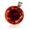 140 Ct Natural Red Topaz 925 CERTIFIED Sterling Silver Beautiful Round Pendant AI-55-NS