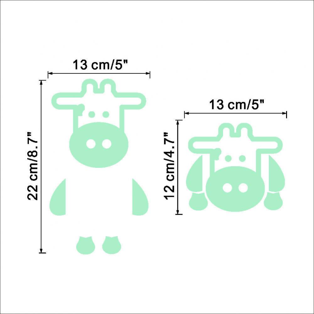 Cartoon Luminous Switch Sticker Glow In The Dark Wall Stickers Home Decor Kids Room Decoration Sticker Decal Cat Dog Home Decor