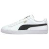 PUMA Basket Classic 21 Unisex White Black Low Top Sneakers 374923-02