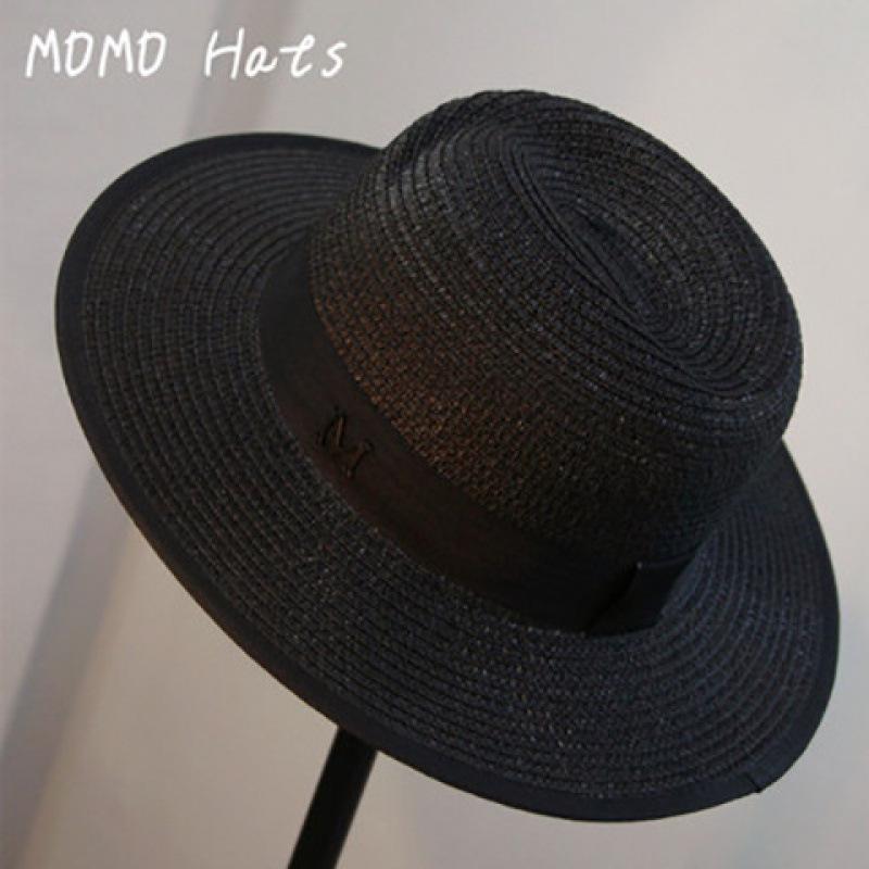 Koreańska wersja składany plażowy nowy kapelusz z szerokim rondem damski letni wszechstronny słomkowy pleciony letni ochrona przeciwsłoneczna cień kapelusz słomkowy dla rodziców i dzieci