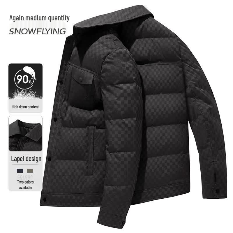Xuezhongfei Men s Short Business Casual Down Jacket 2XL