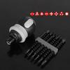 Ratchet Screwdriver Set Short Shaped Radish Head High Hardness Labor-Saving Multi-Functional Dual-Purpose