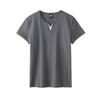 Men's Summer Casual Slim V-neck Cotton Short Sleeve T-Shirt Hundred Hawaii Men's Clothing Tops