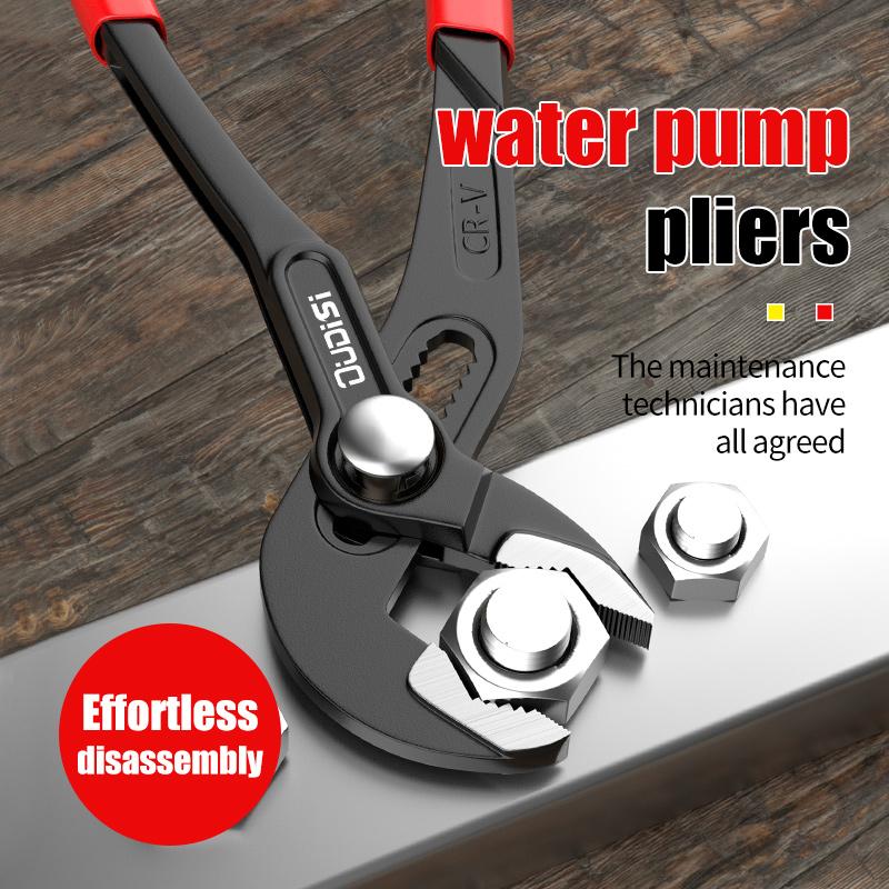 1 buc clește pompă de apă multifuncțional, chei universale cu deschideri mari care pot fi ajustate rapid, cheie pentru încălzitor de apă