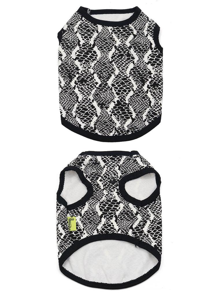 Leopard Print Cotton Pet Vest for Small Dogs and Cats - Spring/Summer Collection