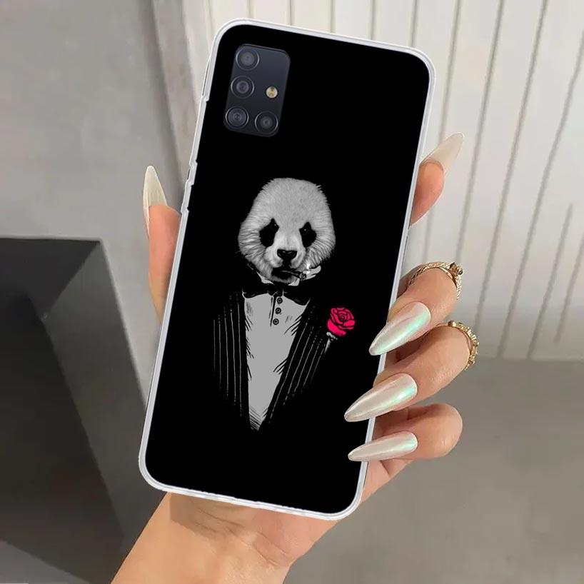 Man Suit Shirt Tie Phone Case for Samsung Galaxy A52 A32 A22 A12 A02S A50S A30S A10S Note 20 Ultra 10 Plus S10 A31 A20 A71 A72 G