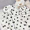 Women's pajamas spring and autumn new cloud cotton Korean long-sleeved trousers student simple loungewear suit can be worn outside