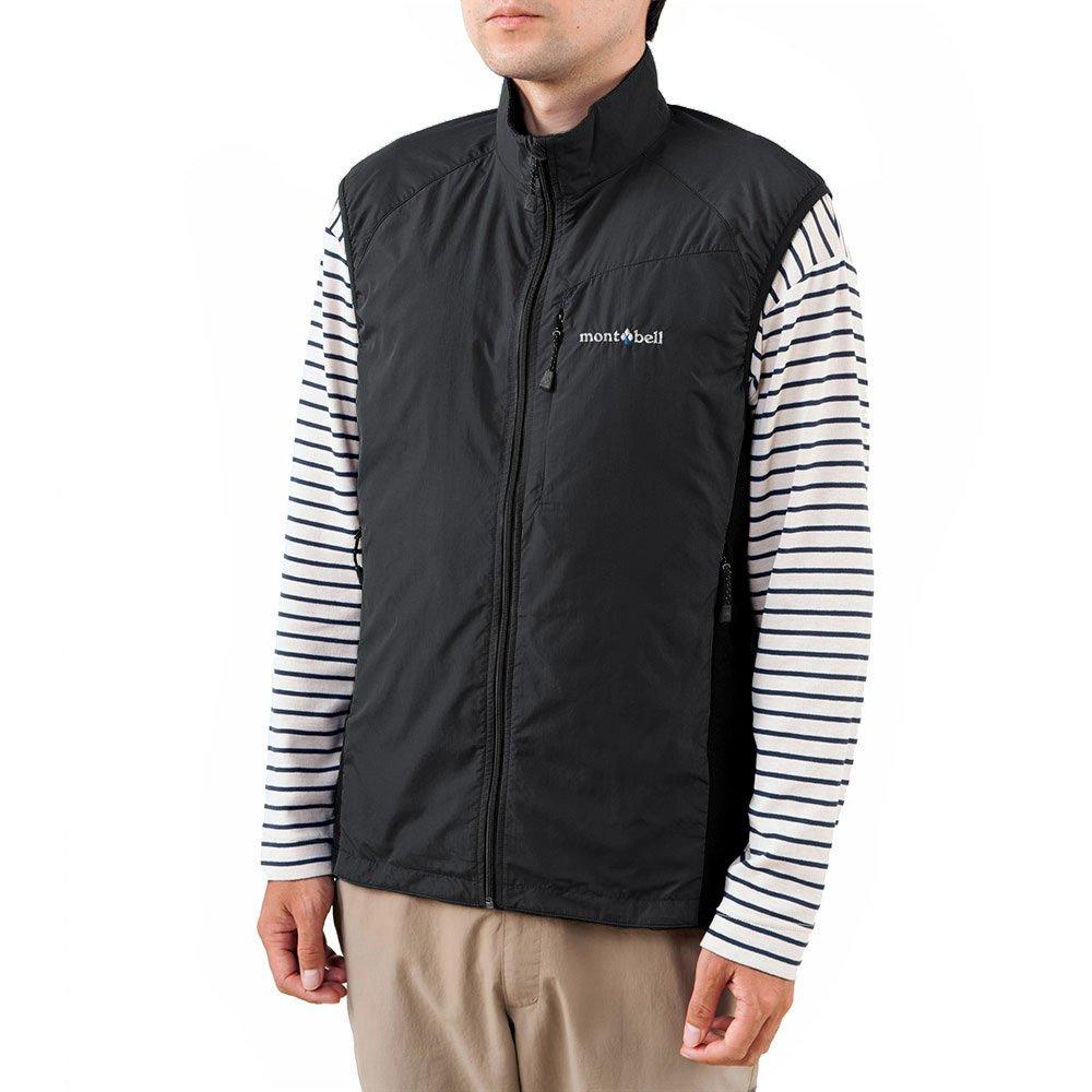 MONTBELL Solid Color Windproof Warm Stand Collar Vest Men's