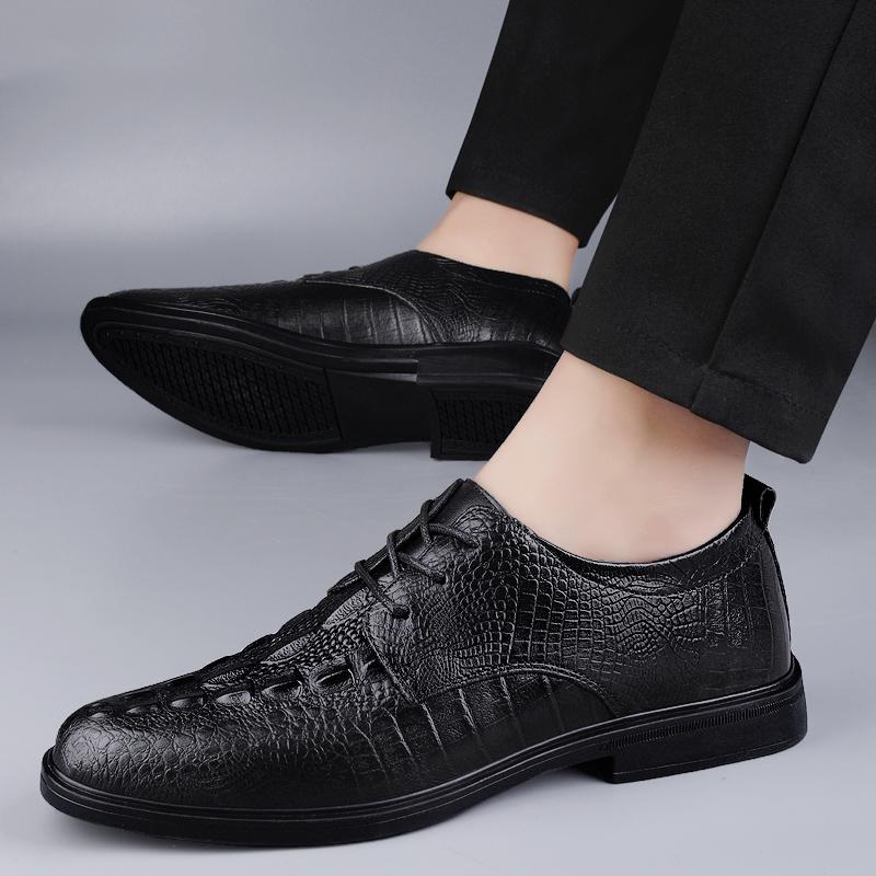Fashion Genuine Leather Men Casual Shoes Breathable Dress Shoes High Quality Loafers Lightweight Driving Shoes Zapatos Hombre
