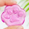 Transparent Squeeze Toy Square Ice Cube/Cat Paw Squeeze Ball Sensory Toy Small Stress