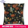 Pumpkin Ghost Halloween Spooky Pillowcase Printing Polyester Cushion Cover Decorative Pillow Case Cover Home Square 40*40Cm