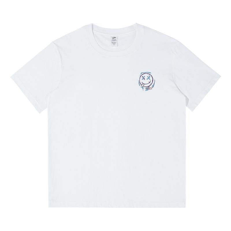 Baumwolle Kurzarm Sommer Freizeit Mehrfarbig Tops Schwarz und Weiß T-Shirt Locker Dünn Innen Das Unterhemd Herren und Damen Kurzarm Tops