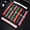 Leather Strap Watchbands 18mm 20mm 22mm 24mm Watch Strap with Automatic Butterfly Clasp Buckle Bracelets Correas