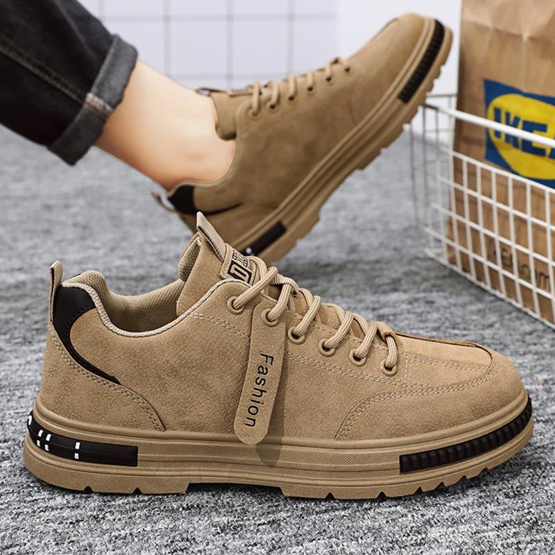 Retro Arbeitsschuhe Herren Trend vielseitige Board-Schuhe Baustellenarbeit Elektroschweißen Outdoor rutschfest Papa Herrenschuhe