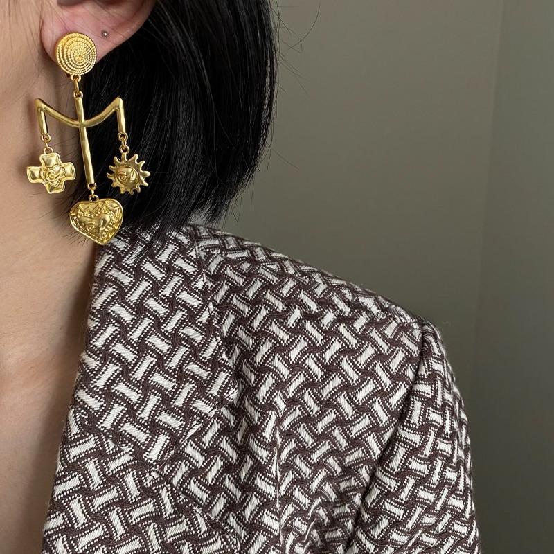 

DIMANAF 2023 серьги Four Seasons, ретро-аксессуар, длинные серьги в этническом стиле с листьями, простые аксессуары, серьги 326