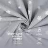 Oxford Waterproof and Dustproof Christmas Tree Storage Bag Xmas Decor Wreath for Storing Home Organization Bag Grey Snowflake