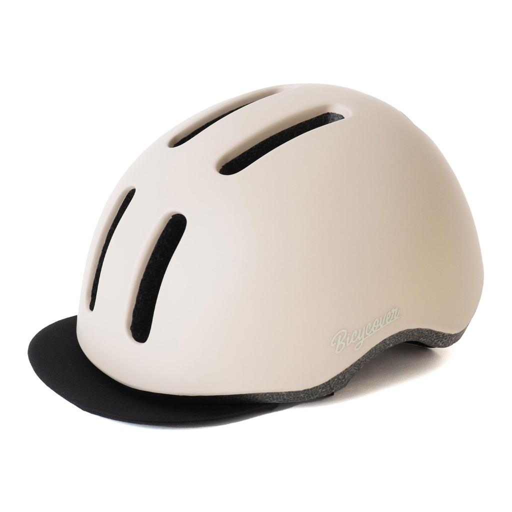 BICYCOVER Helmet for Children and Adults Child Size Ages Parent-Child (Beige, (52-56cm, 3-10))