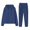 Casual Pullover Hoodie and Sweatpants Set for Men and Women Unisex Two Piece Tracksuit Outfit with Drawstring Waist Pockets