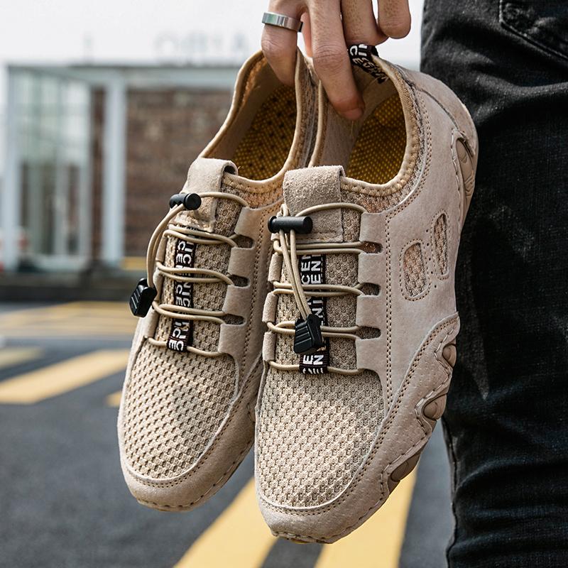 Fashion Lightweight Men Casual Shoes New Trendy Hiking Shoes Versatile Treking Footwear Fashion Non Slip Walking Flats Comfort Sneakers