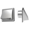 ABGR-Dryer Vent Cover Outdoor Wall With Cushioned Non Return Flap,External Extractor Wall Vent,Stainless Steel Vent Cover