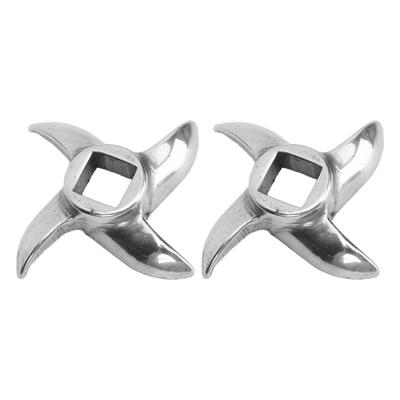 2 יחידות להבים לטחינת בשר נירוסטה להבי לטחינת בשר החלפת להבי טחנת בשר