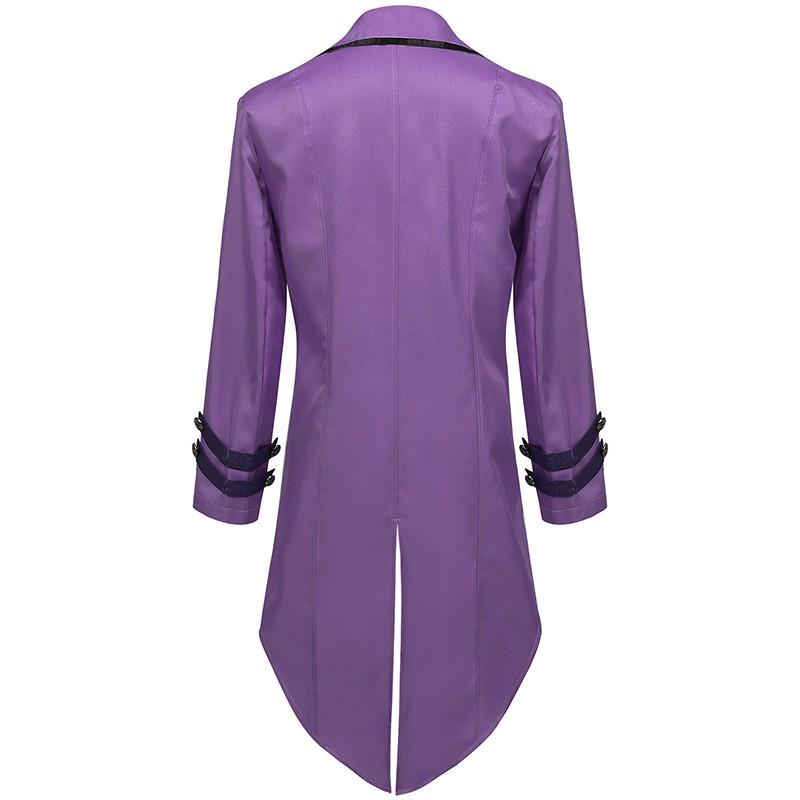Completo Gotico Sartoriale Set Costume Cosplay di Halloween Vampiro Vintage Finto Due Pezzi Feste a Tema
