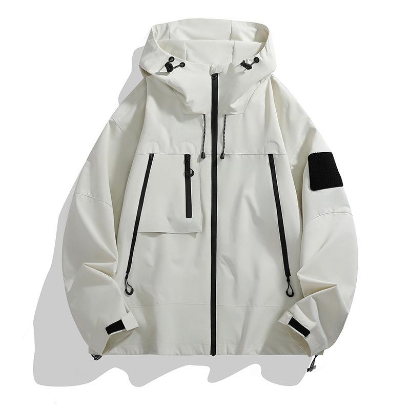 Spring New Style Outdoor Waterproof Autumn Jacket Men's Functional Style Work Bag Coat Jacket