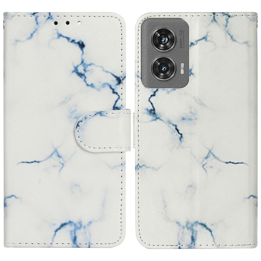 Für Motorola Edge 50 Fusion 5G Hülle Muster PU Leder Klapphandyhülle