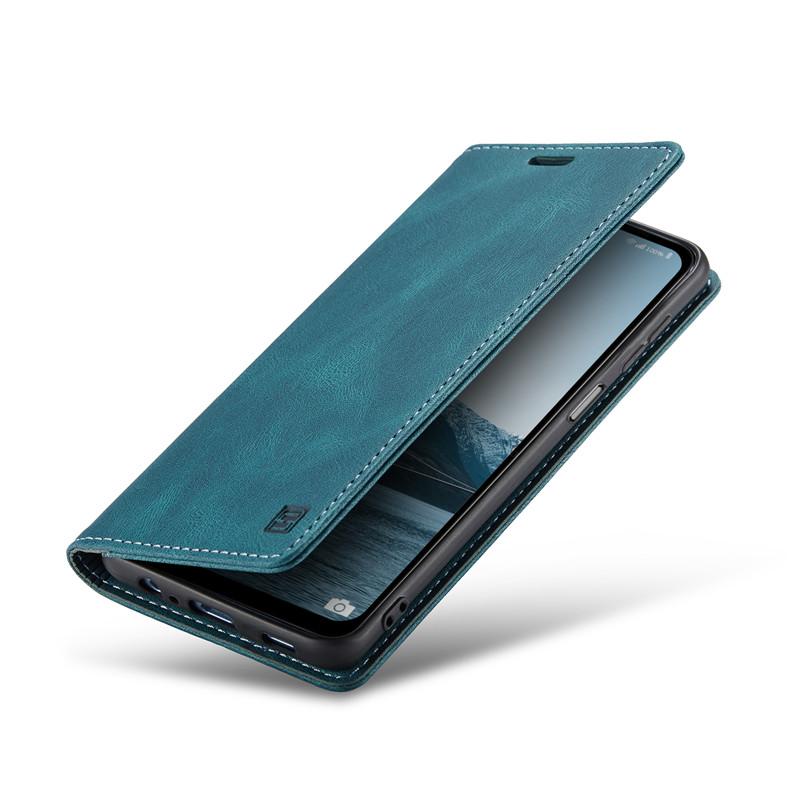 Etui portfelowe z klapką na karty z magnesem dla Samsung Galaxy Note 10 / Galaxy Note 10 Plus, luksusowe skórzane etui na telefon ze stojakiem