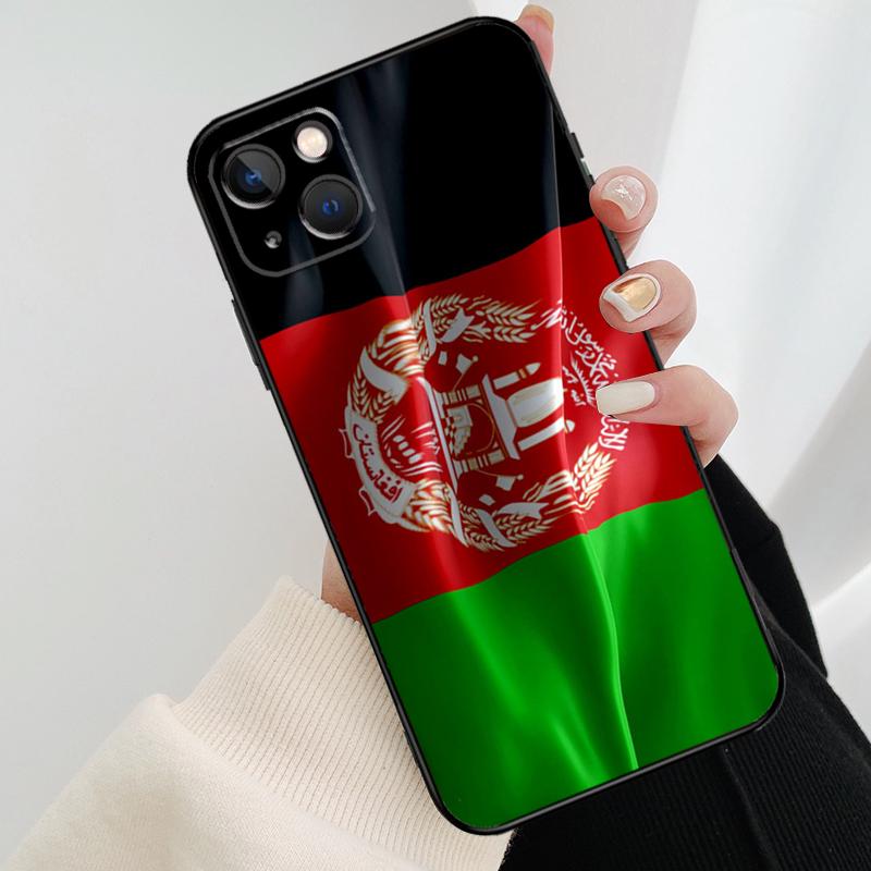 Flag of Afghanistan Phone Case For iPhone 17 Pro Max 14 13 12 11 15 16 Pro Max mini 15 16 Plus 16e 17 Air Cover