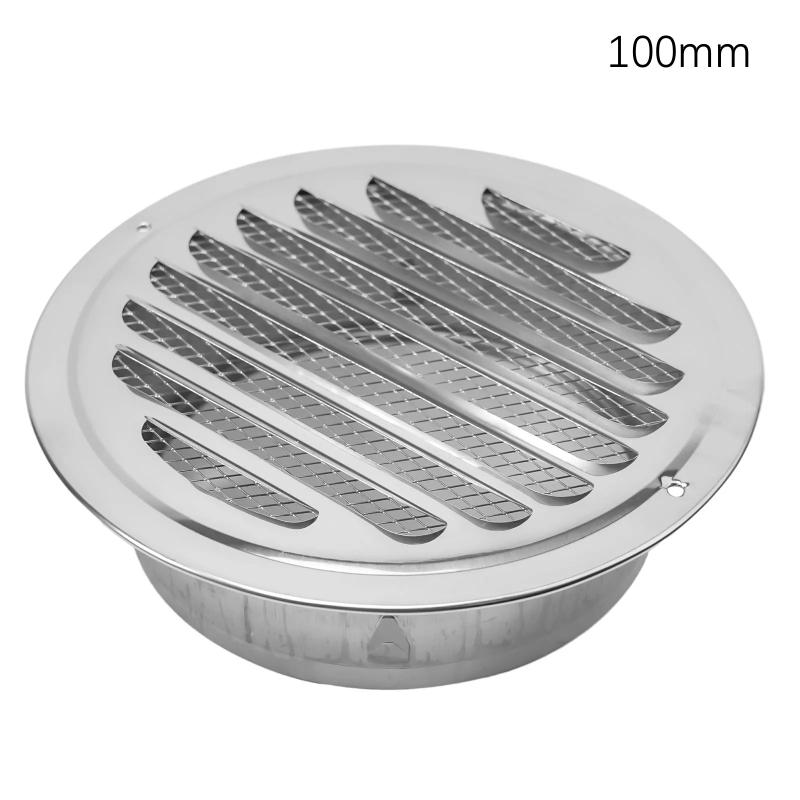 Grilă de ventilație rotundă din oțel inoxidabil 70-300 mm Protecție împotriva insectelor Exteriorul casei Tubulatură Instrumente de ventilație Hote de evacuare