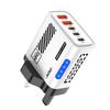 111W 1 Port GaN USB C Fast Charger PD QC 1.1 Mobile Phone Wall Adapter for iPhone 17 Pro Samsung Xiaomi Huawei EU US UK Plug LED